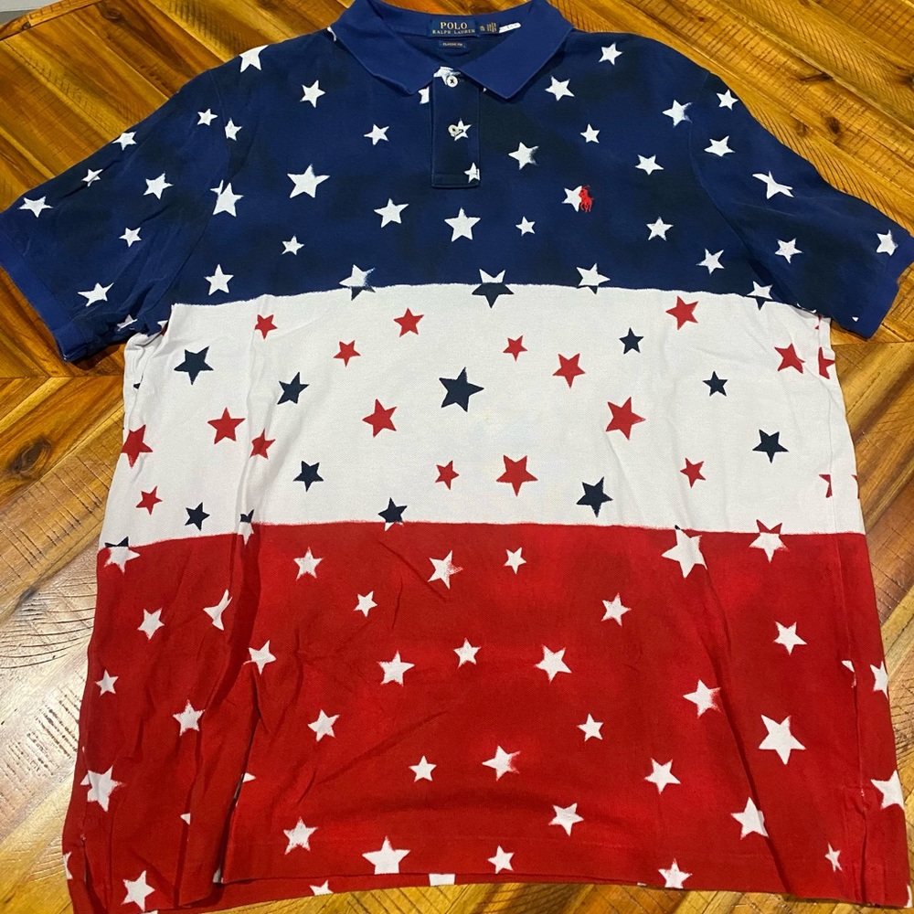 USA inspired Polo Ralph Lauren Men’s XL Polo Shirt